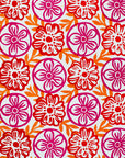 Snowshill in Pink, Orange and Red on White