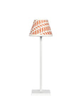 Small Chalky White Cordless Lamp and Delphine Terracotta Lampshade