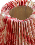 SALE Pleated Pink and Red Star Anise