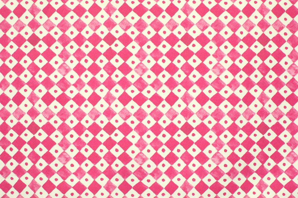 Joy of Print Checkerboard in Pomegranate