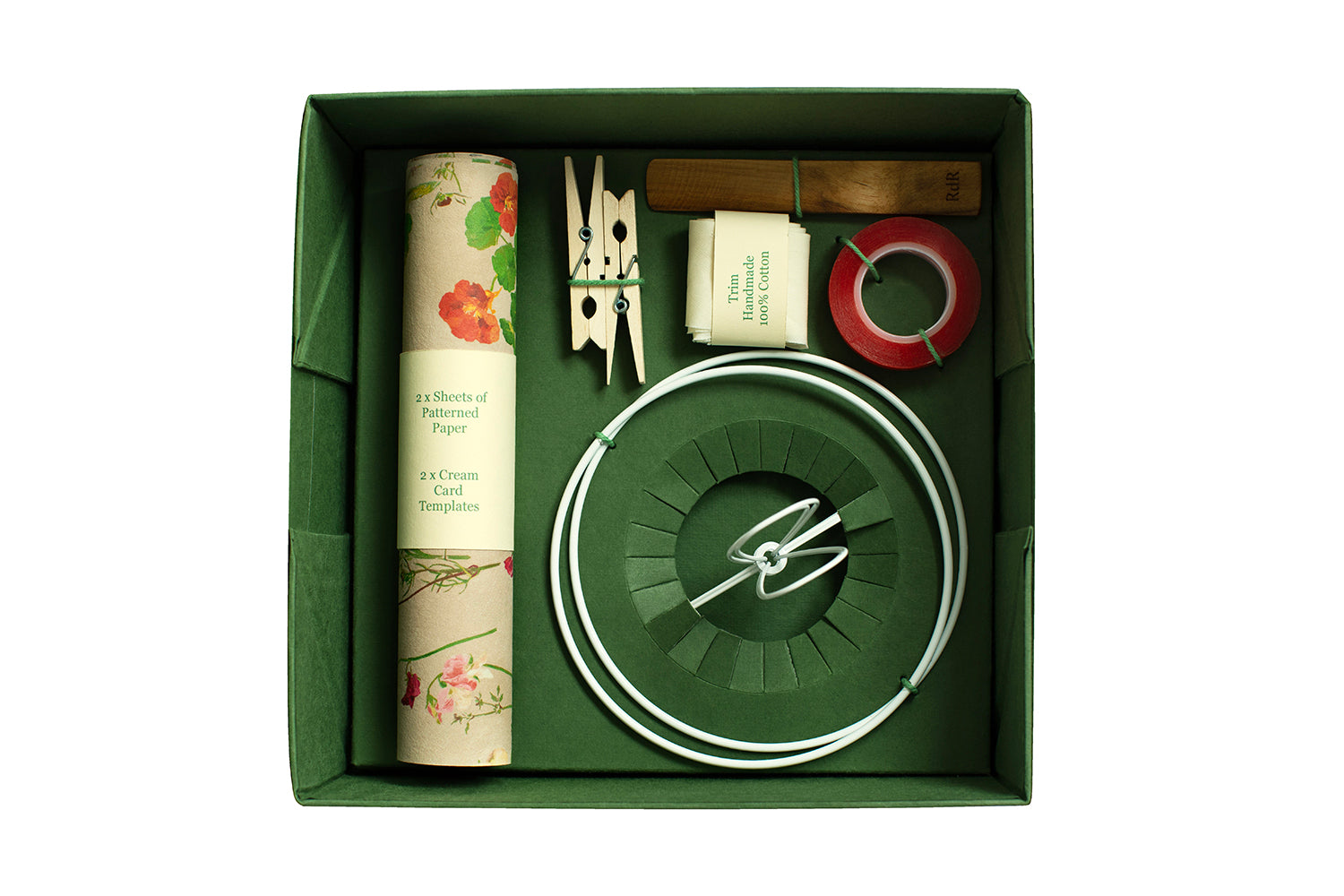 Paper Lampshade Making Kit Aubrey in Putty (Pair)