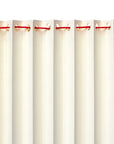 Ivory Pleated Lampshade with Red Cotton