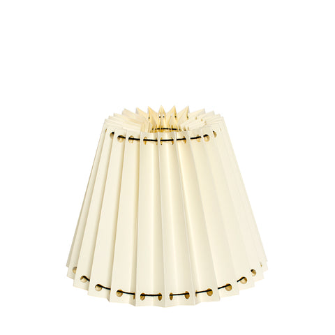 Ivory Pleated Lampshade with Black Cotton