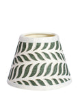 Small Chalky White Cordless Lamp and Delphine in Kelp Lampshade