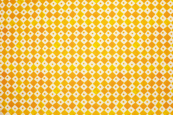 Joy of Print Checkerboard in Sunflower Yellow