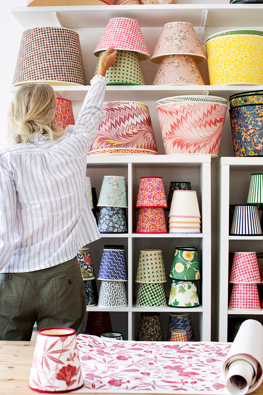 Rosi de Ruig's West London lampshade studio